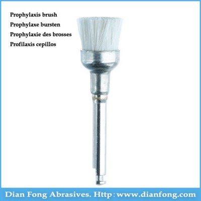 R4g White Goat Hair Prophy Brush Dental Prophy Handpiece