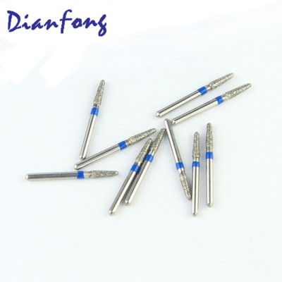 Tr-62 High Speed Medium Grit Taper Round End Dental Diamond Bur Dental Dentures