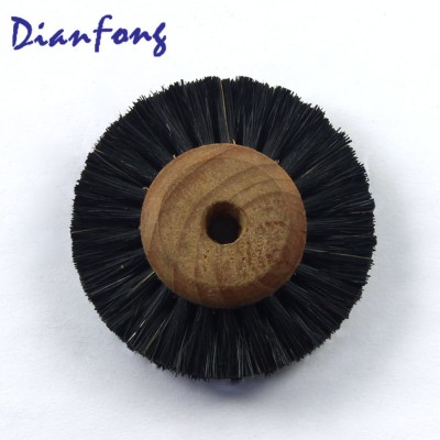 6b 60mm Chungking Bristle Converging Wood Heart Rough Lathe Polish Brush Dental Equipment