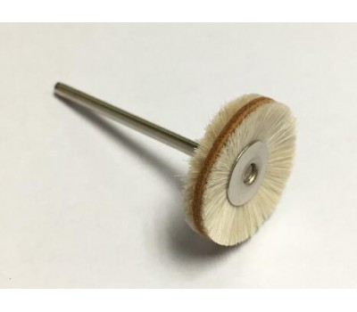 01gr22 Goat Hair Chamois Wheel Shape Polishing Brush Dental Unit