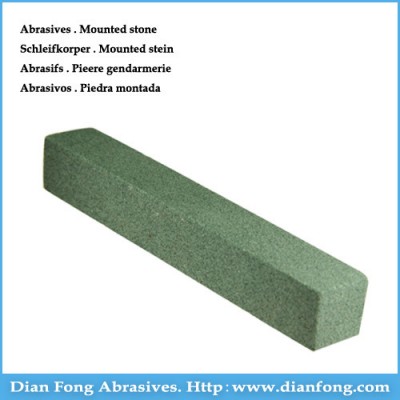 2g Rectangle Shaped Medium Grit Green Dental Cleaning Stone