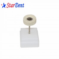 Dental Lab Rotary Polisher White Felt Wheel Felt Polishing Wheel for Dental Use